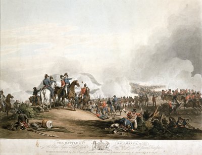 Bataille de Salamanque le 22 juillet 1812, gravée par G. Lewis, publiée en 1813 - John Augustus Atkinson